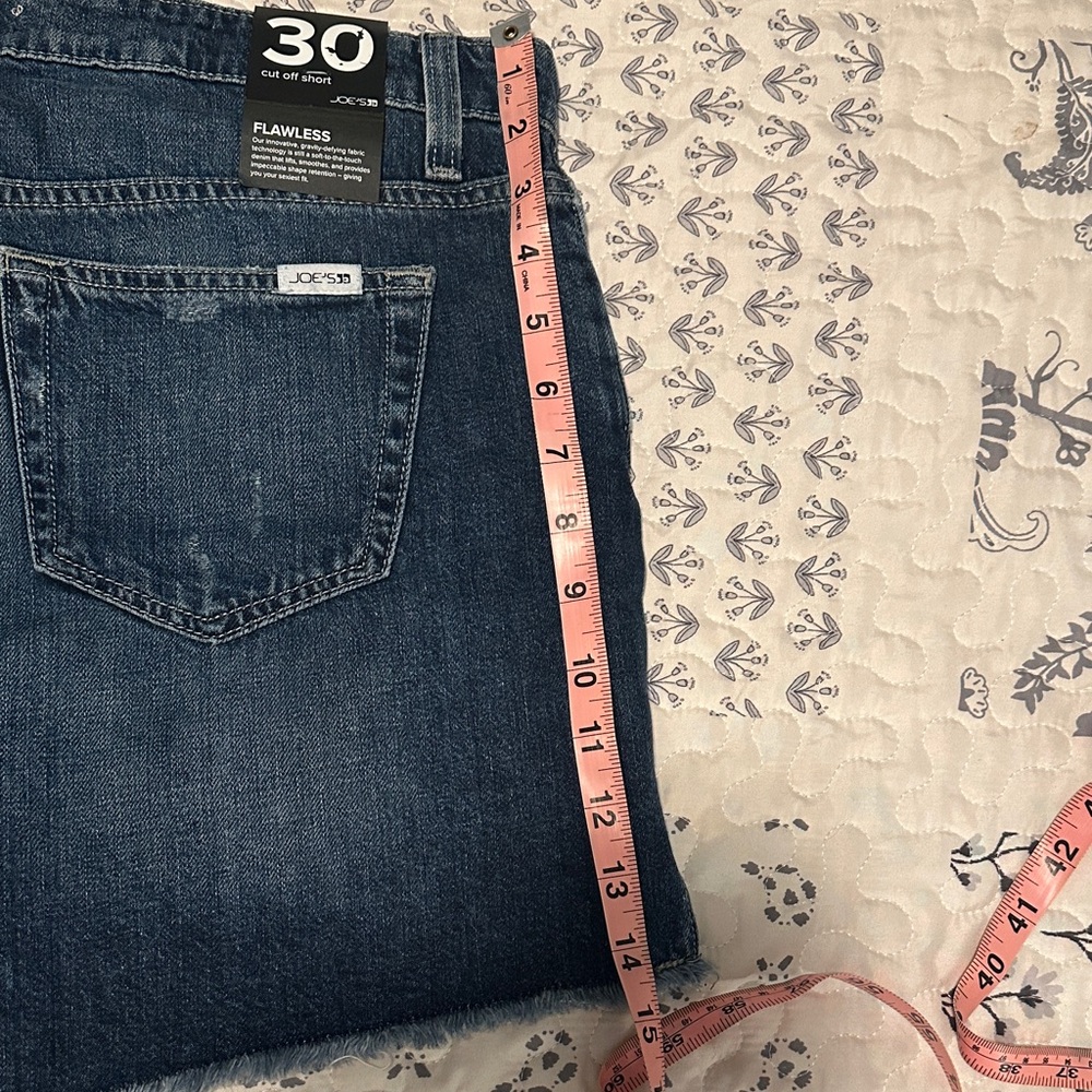 Joe's Jeans Blue Jean Shorts With Raw Hem. - Picture 3 of 5